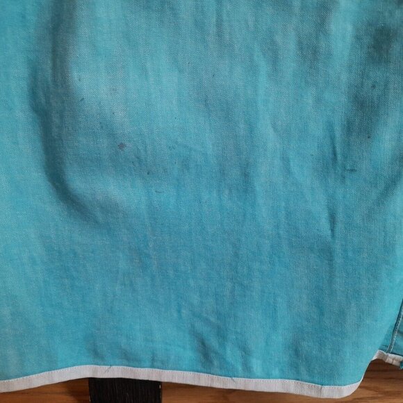 Amish Mennonite Cape Dress Nursing Mother Prairie 34.5"B 31"W Stretch Denim - Picture 8 of 10